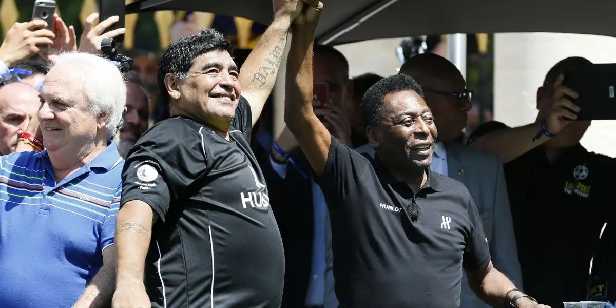 If there are two players who marked the history of football forever, they were Pele and Maradona and that is why the Brazilian said goodbye to Maradona after learning of his death.
