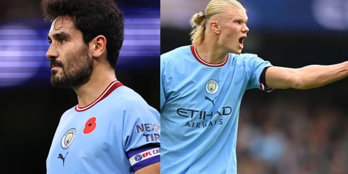 Iikay Gundogan's unexpectedly low blow to Erling Haaland