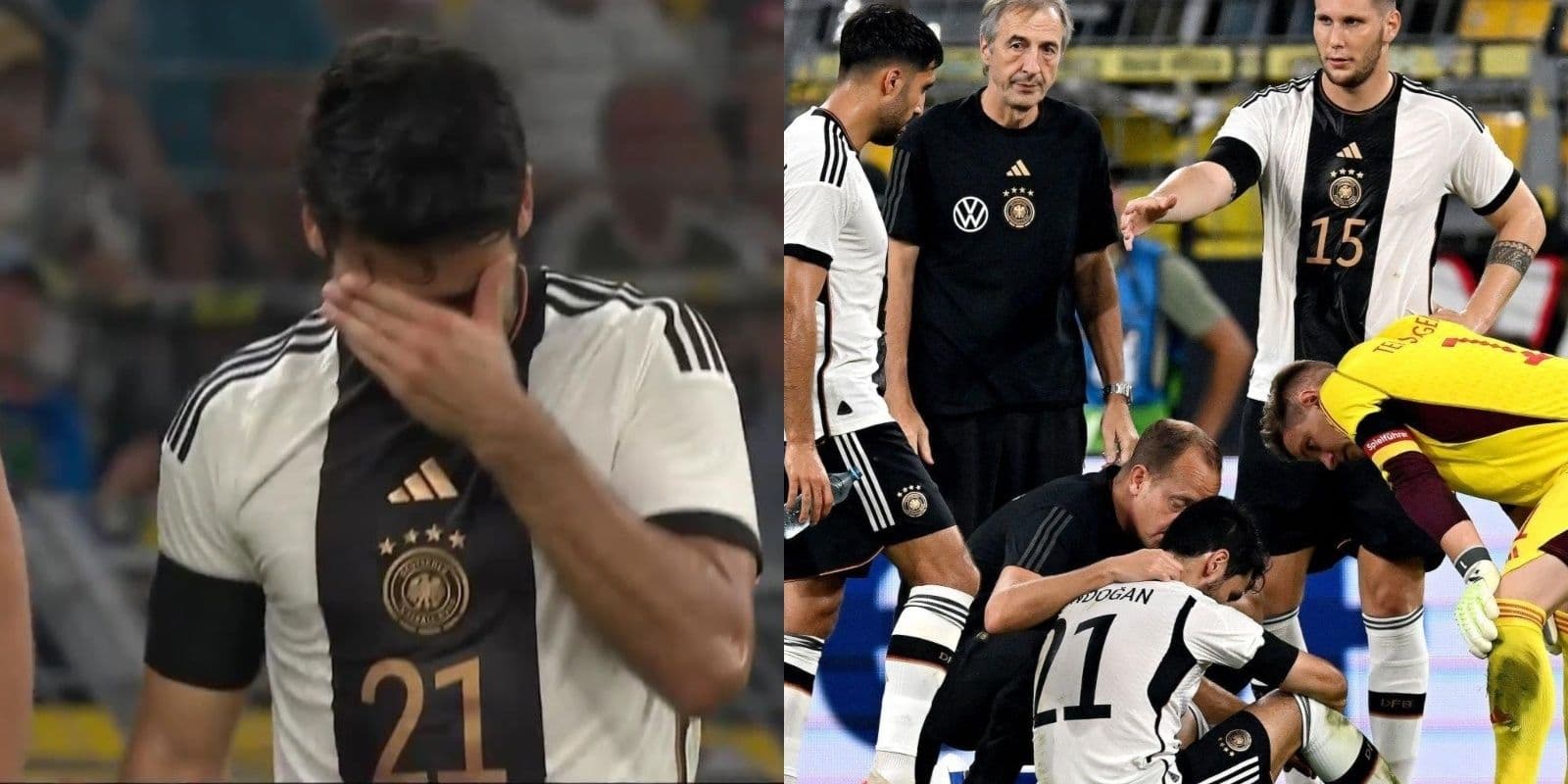 Ilkay Gündogan has steped out of Germany vs France match due to injury.