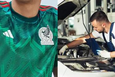 In his best moment he was in the Mexican national team, he sold his cars to finance himself, now he is dedicated to mechanics