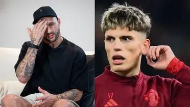 In opposite to Garnacho, Manchester City's Kyle Walker exhibited his love affairs on the media.