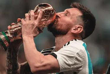 In the middle of the celebration, the best of all time left a phrase that excites all Argentines