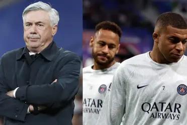 In the press conference prior to the Champions League match, Ancelotti gives some news that interests Neymar and Mbappe