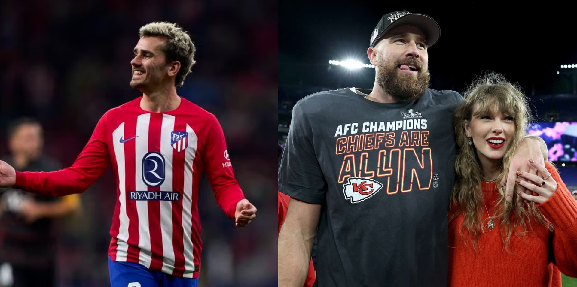 Instead of attending the Grammys, Travis Kelce received this gift from Griezmann