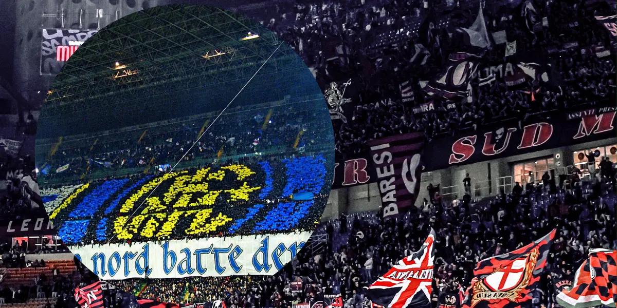 Inter and Milan fans. Photo: Inter and Milan social networks.
