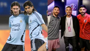 (VIDEO) Emotional, Messi's reaction when facing Ever Banega, former teammate