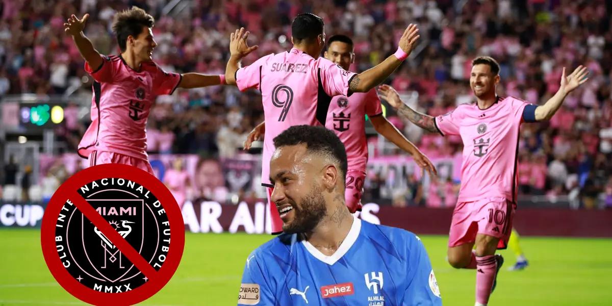 Inter Miami fans disappointed to hear Neymar is not planning to move there.