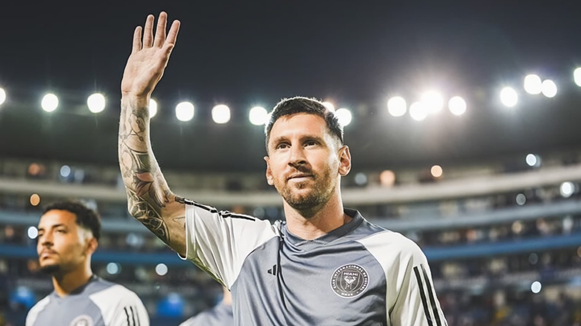 Inter Miami showed on their networks the videos of Messi's reaction in the tunnel before entering the field.