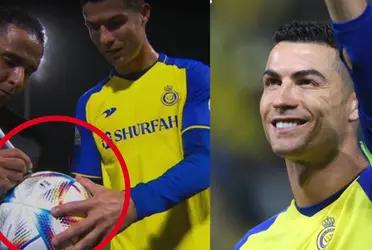 It is the first time we see Ronaldo doing this…