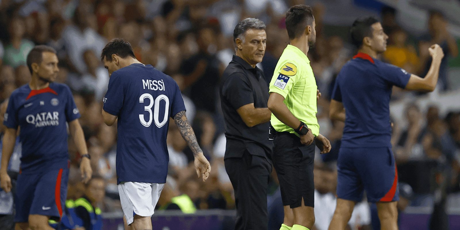 It is the third time that Messi has not played the 90 minutes of a game with PSG.