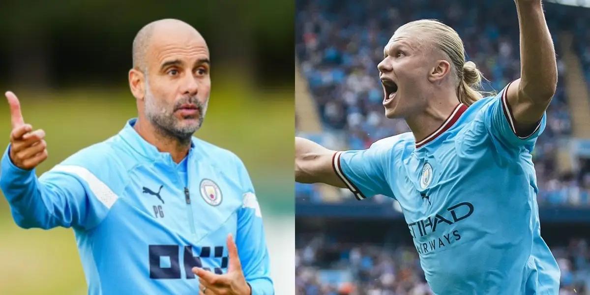 It seems as if Pep Guardiola does not like Messi as much as Haaland…