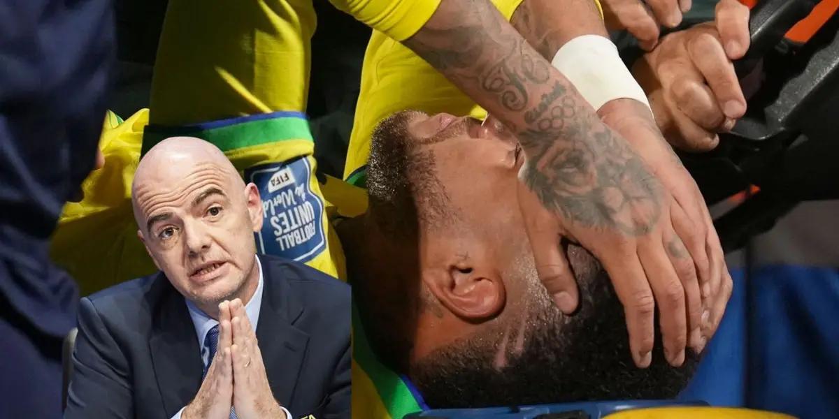 It seems like FIFA is facing bad news with Neymar's injury against Uruguay