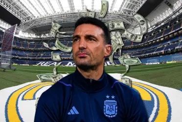 In Argentina he earns 2.6 million, the money that Real Madrid would pay to Scaloni