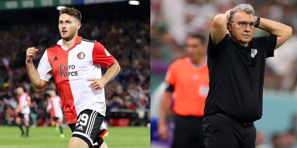 It was not only Gerardo Martino who played with the illusions of Santiago Gimenez. Now even Feyenoord's coach is generating controversy
