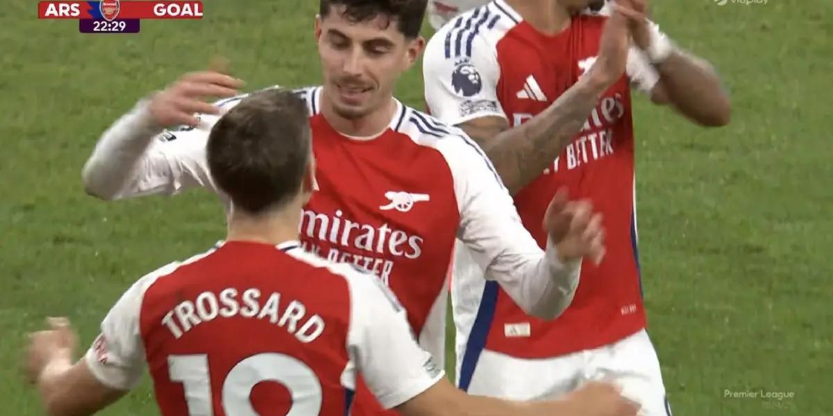 It was not until the 22nd minute that the Gunners opened the scoring at the Emirates Stadium