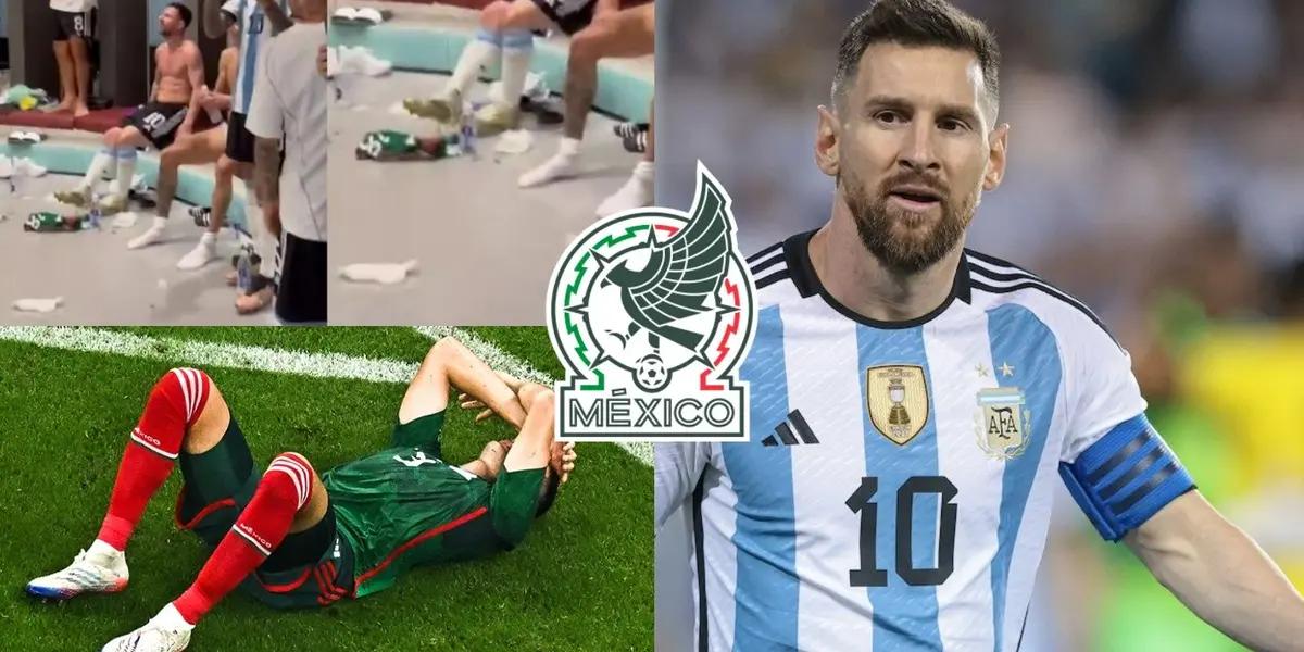 It wasn't just Lionel Messi, the player who threw Mexico's on the ground and also went viral