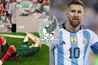 It wasn't just Lionel Messi, the player who threw Mexico's on the ground and also went viral