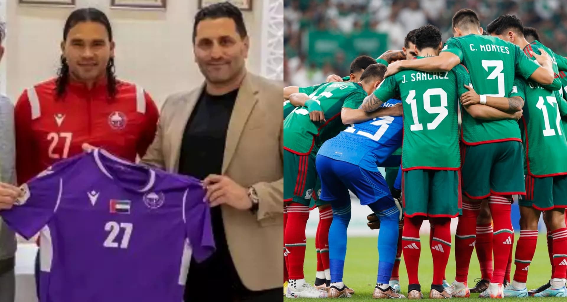 It's not just Carlos Peña, one more Mexican player is also on Gullit's team in the United Arab Emirates