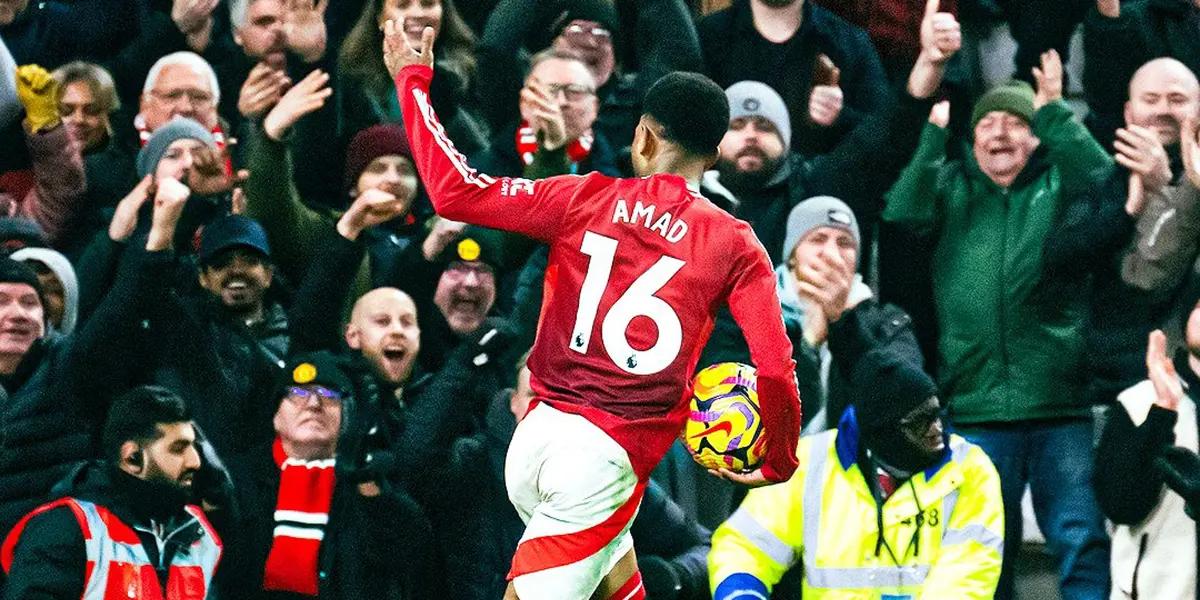 Ivorian Amad Diallo salvaged a draw for Manchester United.