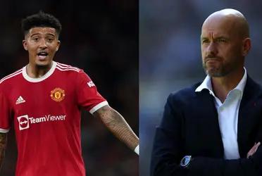 Jadon Sancho is going through a great moment, but Ten Hag sends him a warning message.