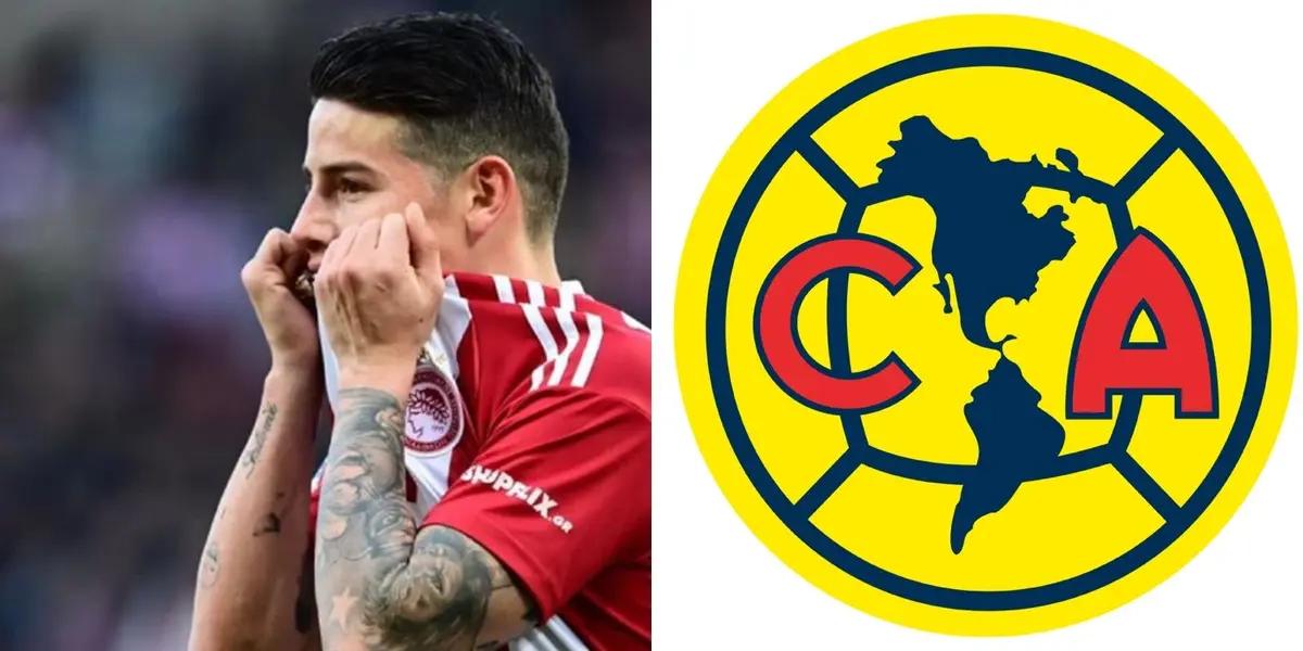 James Rodríguez does not have a team and Club América plans to hire him