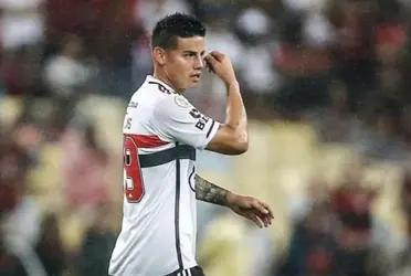 James Rodríguez surprised in his debut with Sao Paulo