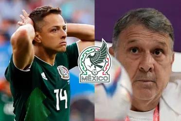 Javier Hernandez and the low blow he gives Gerardo Martino in the middle of the Qatar World Cup