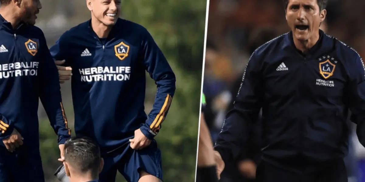 Javier Hernandez evidenced with a photo on Instagram the bad relationship between the player and Barros Schelotto.