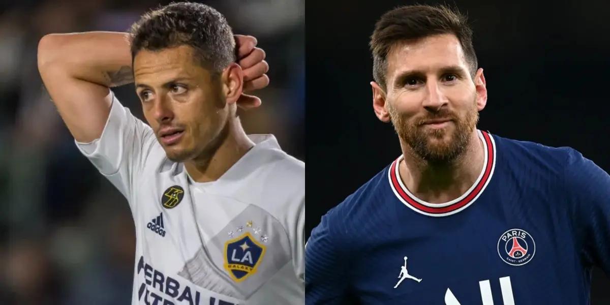 Javier Hernández wanted in an event to imitate Lionel Messi