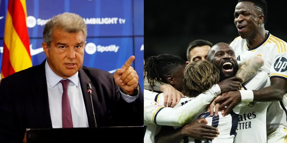 Joan Laporta makes more claims about Real Madrid's television.
