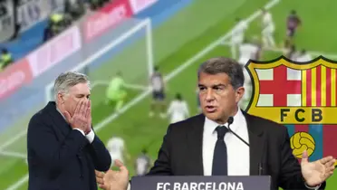 Joan Laporta, president of FC Barcelona, during a press conference