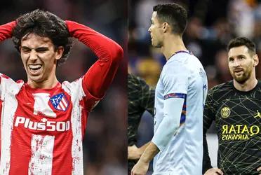 Joao Felix shocked when asked about Messi and Ronaldo.