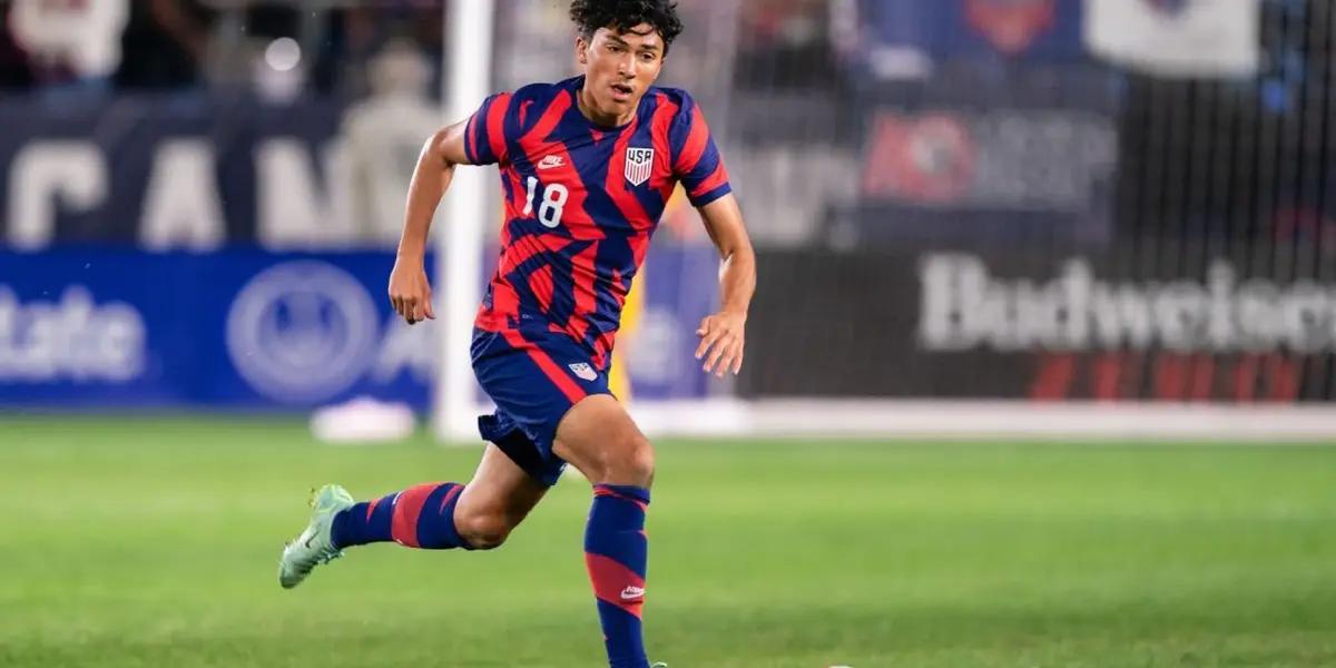 Johan Gomez playing with the US national team jersey. (Source: ESPN)