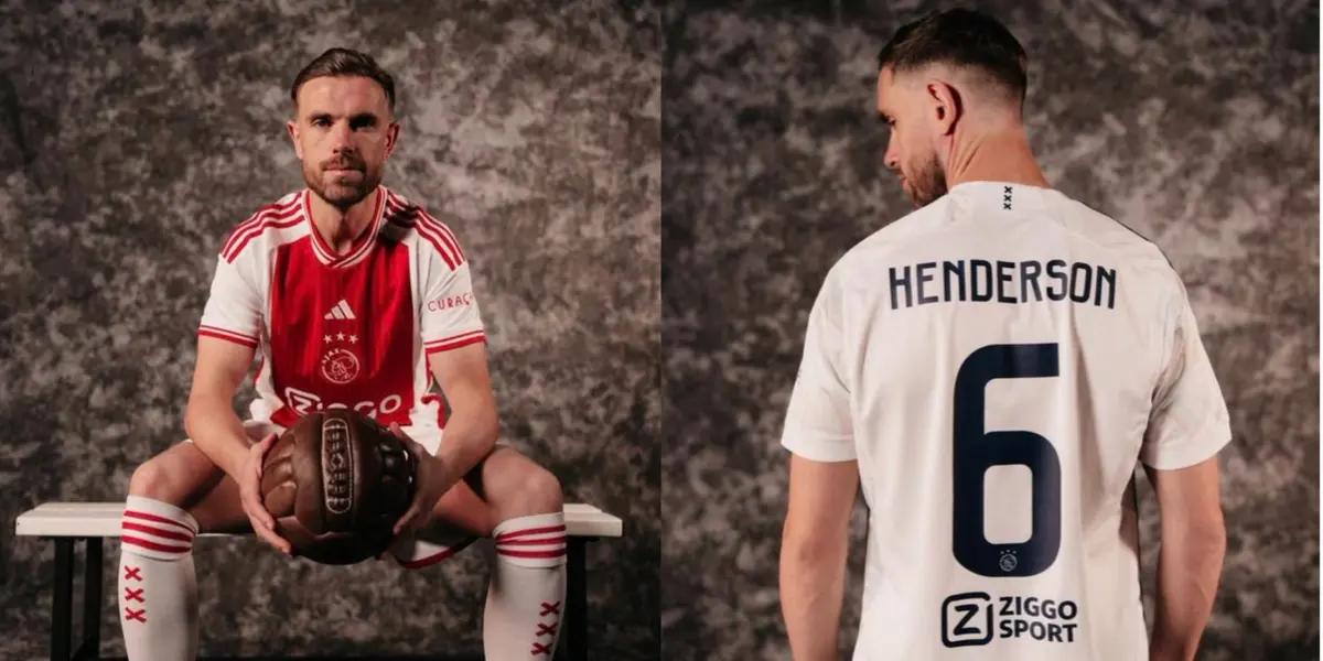 Jordan Henderson takes the number 6 at Ajax; No. 14 is retired for Johan Cruyff.