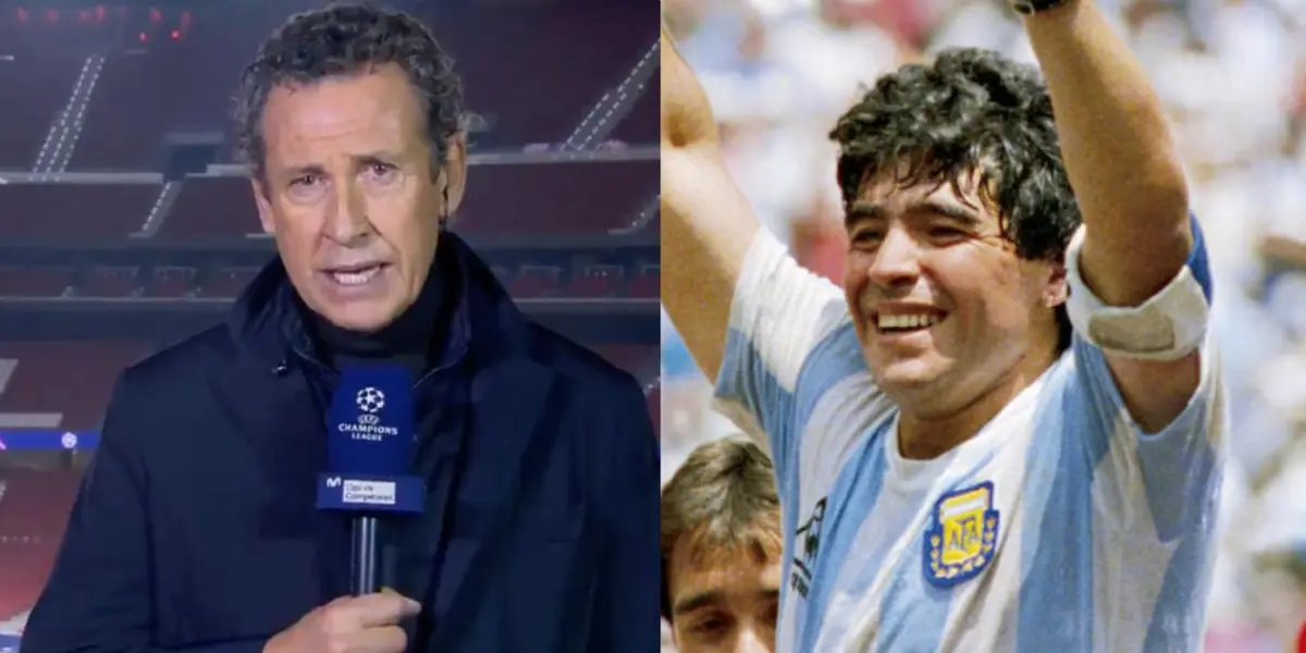 Jorge Valdano was in full transmission and could not stand the shock of the news of the death of Diego Maradona
 