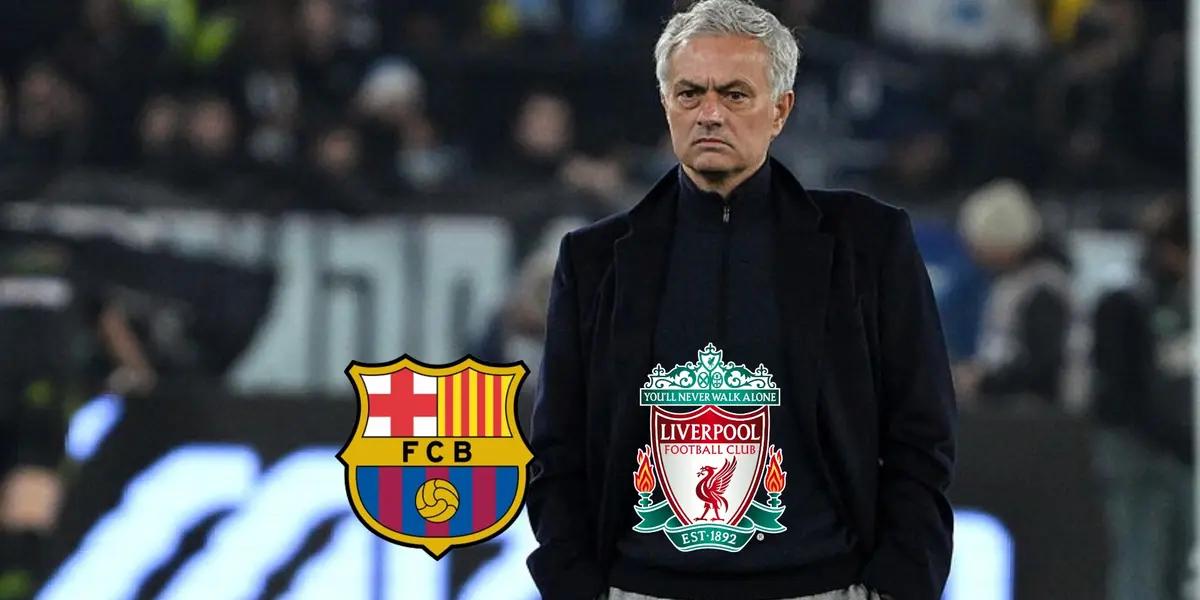 Jose Mourinho angry as he was coaching AS Roma earlier this season.