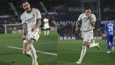 Joselu gives Real Madrid the lead at halftime as he scores to make it 1-0