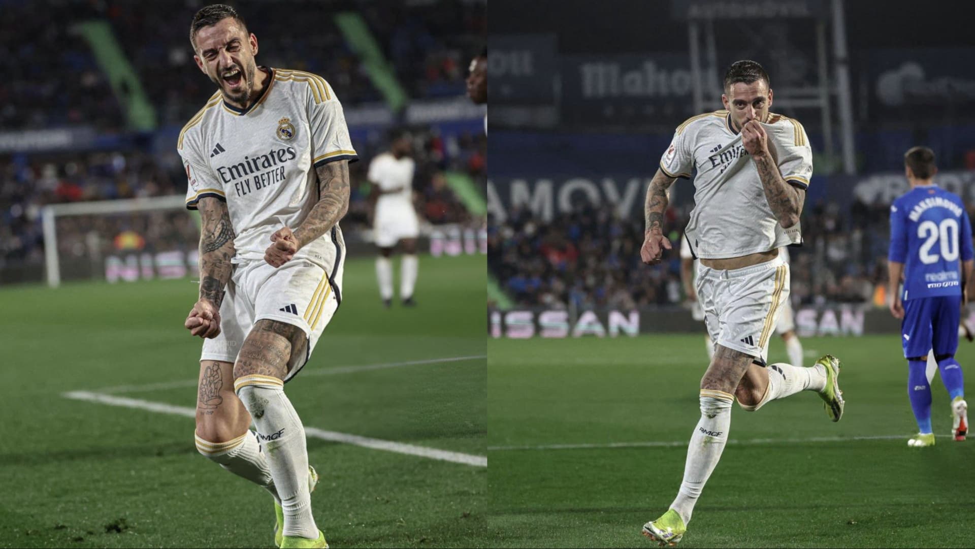 Joselu is giving Real Madrid an important 3 points as a win can put them top of La Liga.