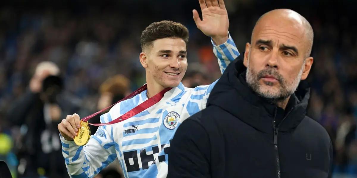 Josep Guardiola would have referred to the possibility of no longer counting on Julián Álvarez for next season.