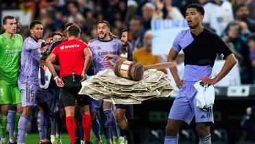 Jude Bellingham will face a two match ban after the red card he received at the end of the Valencia game.