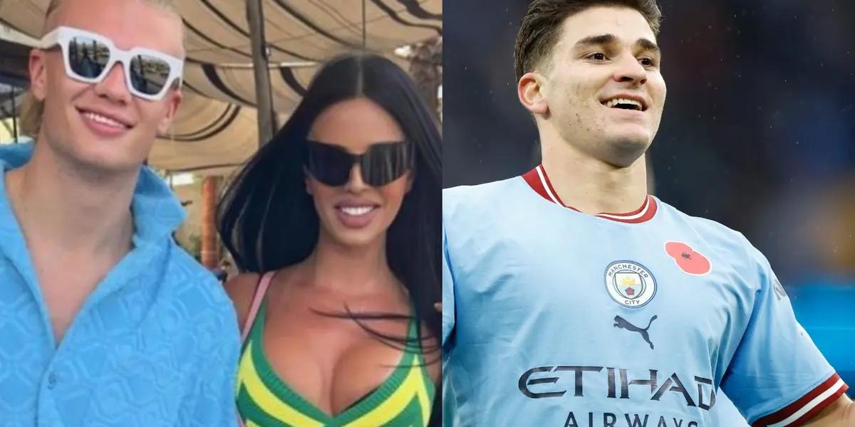 Julian Alvarez and his rountine while on vacation