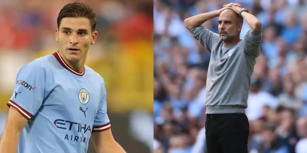 Julián Álvarez does not have a good relationship with the coach Pep Guardiola