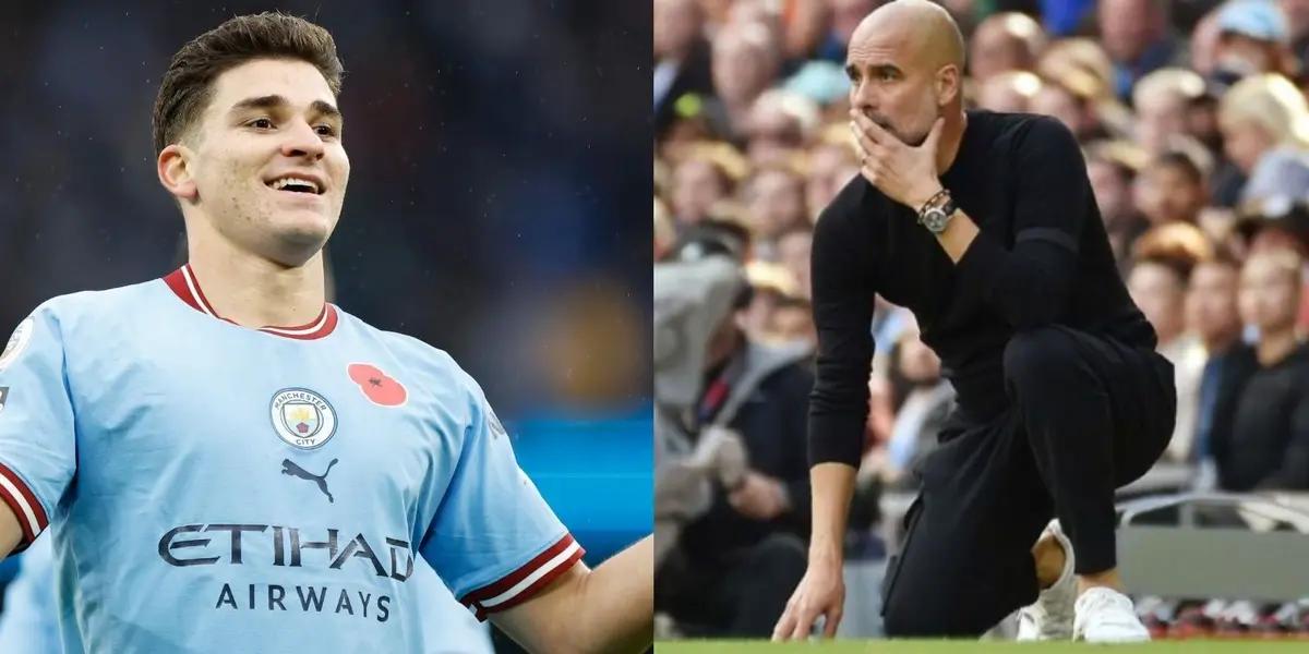 Julián Álvarez does not have much activity with Manchester City