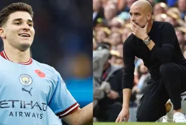 Julián Álvarez does not have much activity with Manchester City