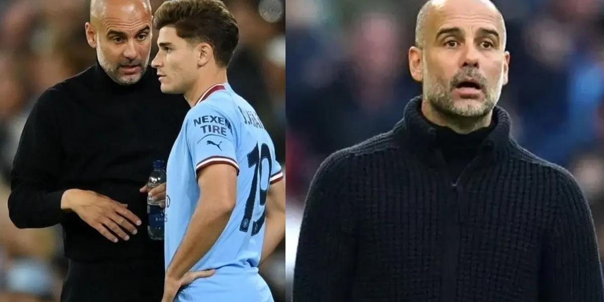 Julian Alvarez gets some unexpected news about the upcoming season from a teammate