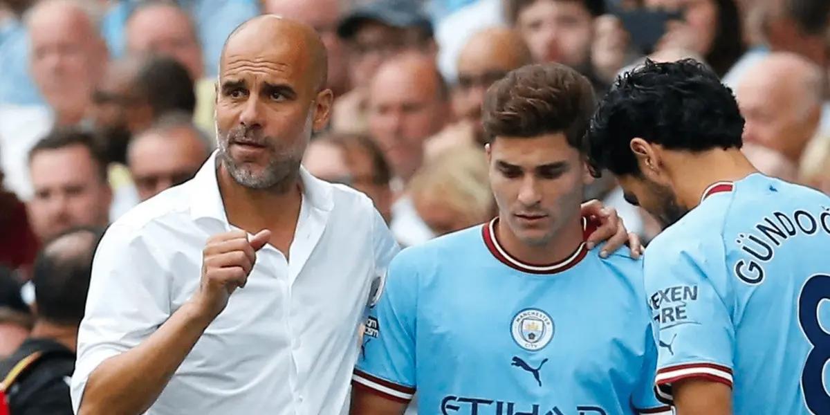 Julián Álvarez has a great performance and hopes to win three championships this season with Manchester City