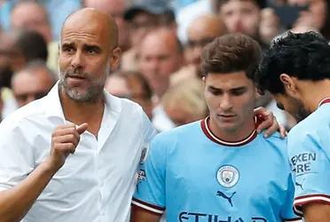 Julián Álvarez has a great performance and hopes to win three championships this season with Manchester City