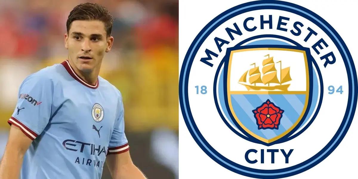 Julián Álvarez has played few games this season with Manchester City