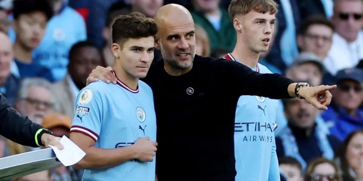 Julián Álvarez lives difficult moments with Manchester City in his first season