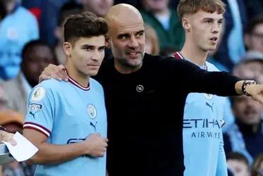 Julián Álvarez lives difficult moments with Manchester City in his first season